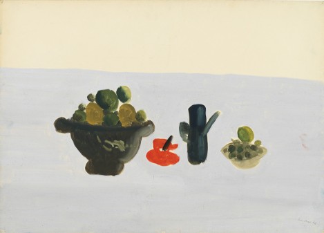 Gian Carozzi, Tazzina, fruttiera e caffettiera, 1963