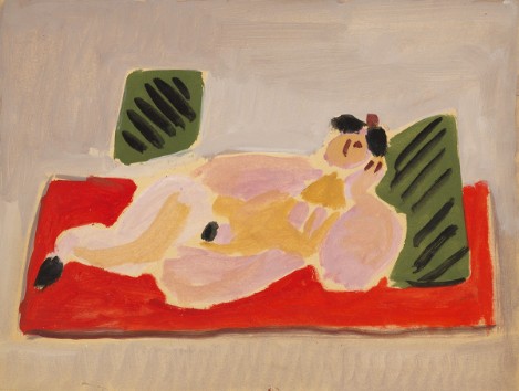 Gian Carozzi, Nudo di donna sdraiato, 1967