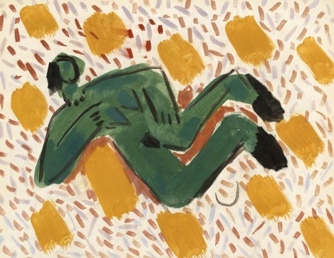 Gian Carozzi, Nudo in verde, 1967